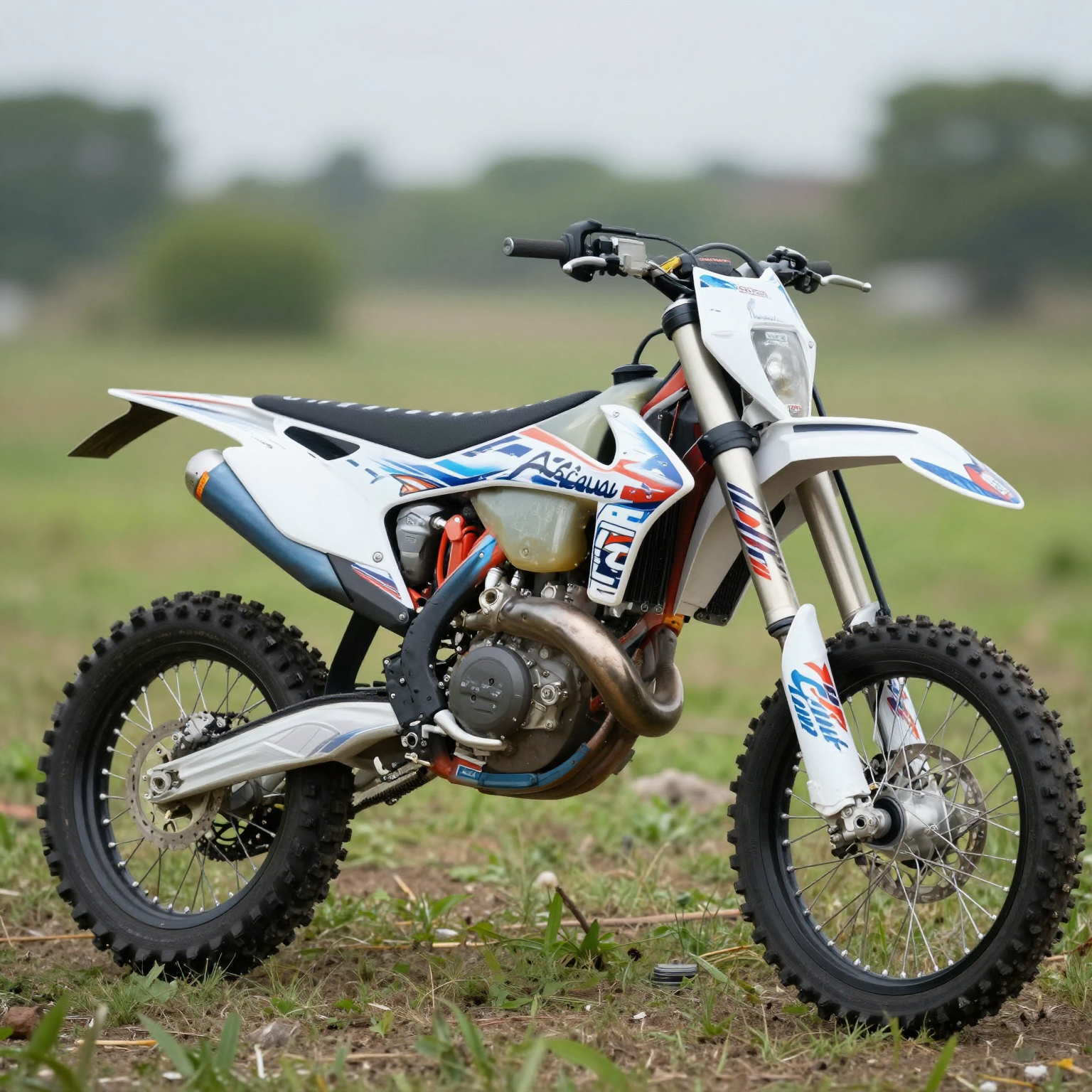 Personalized dirt bike with custom graphics