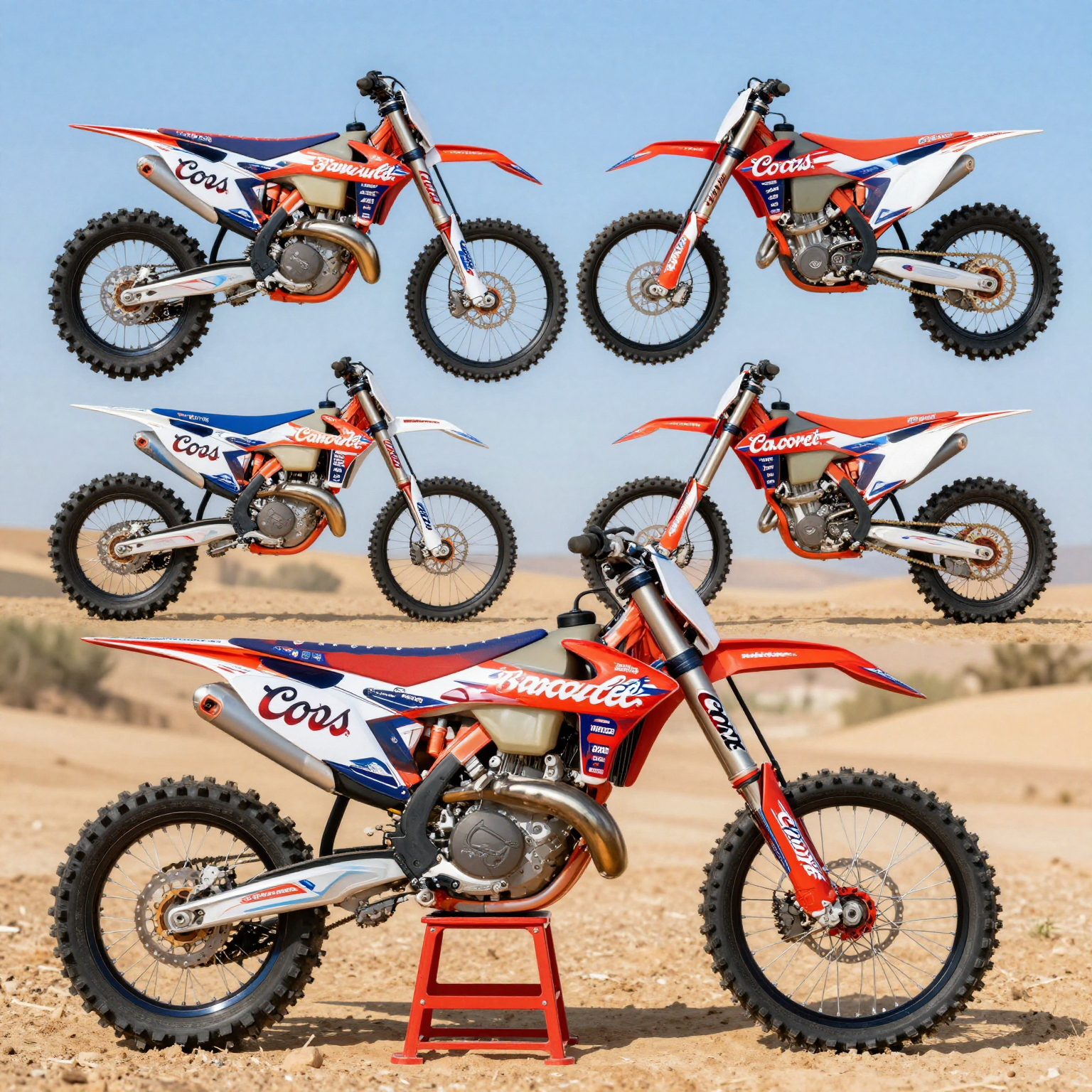Coors Banquet dirt bike graphics showcasing style and customization options