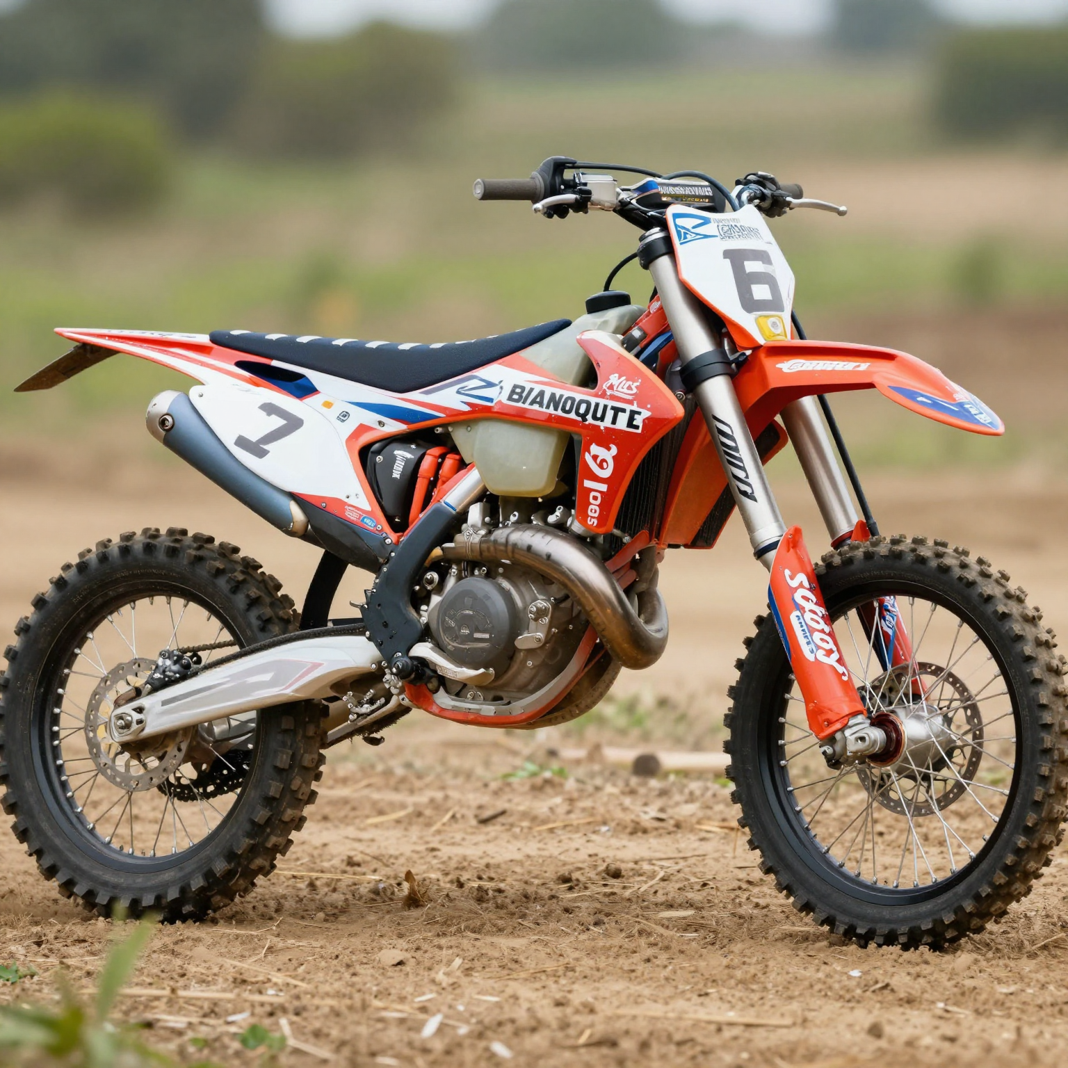 Dirt Bike with Custom Coors Banquet Graphics