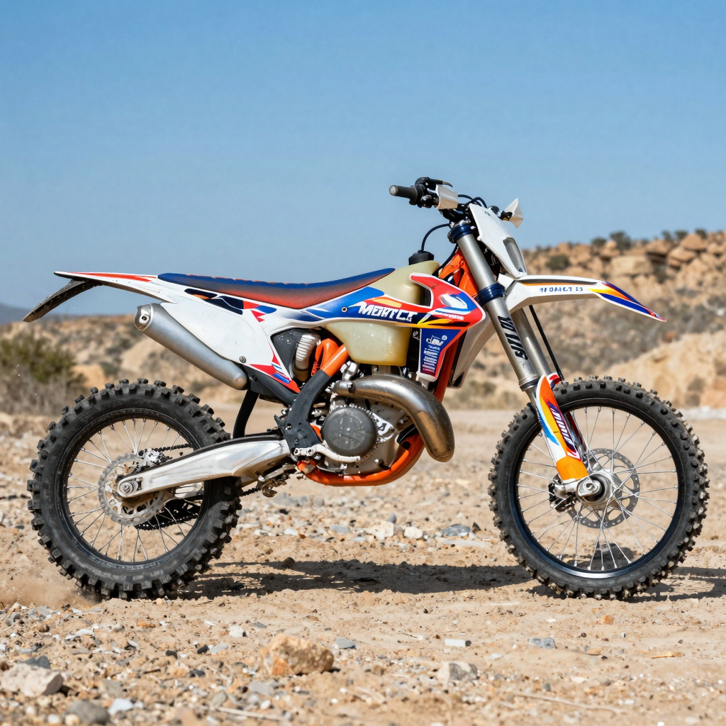 Dirt Bike with Custom Graphics