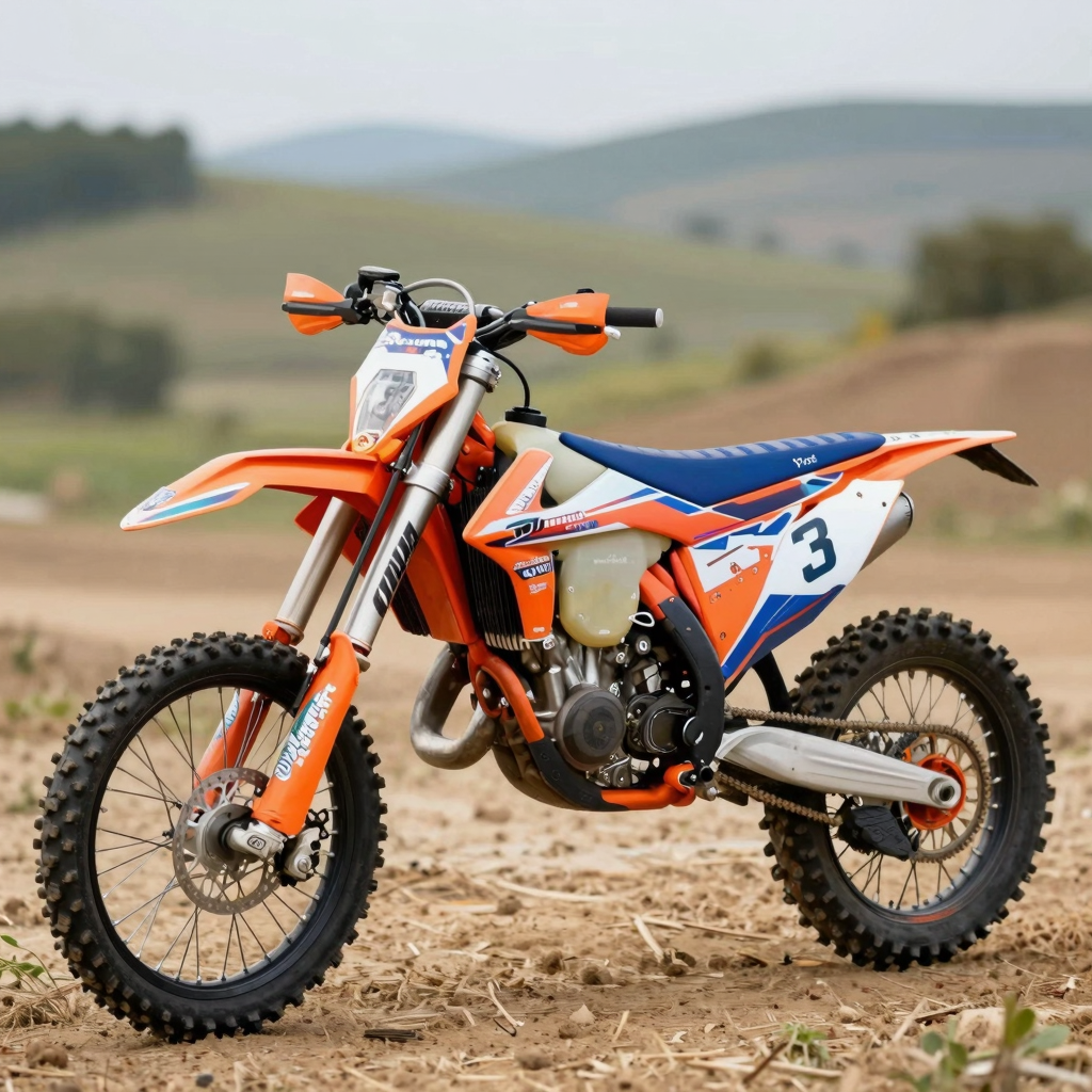 Dirt Bike with Trendy Graphics