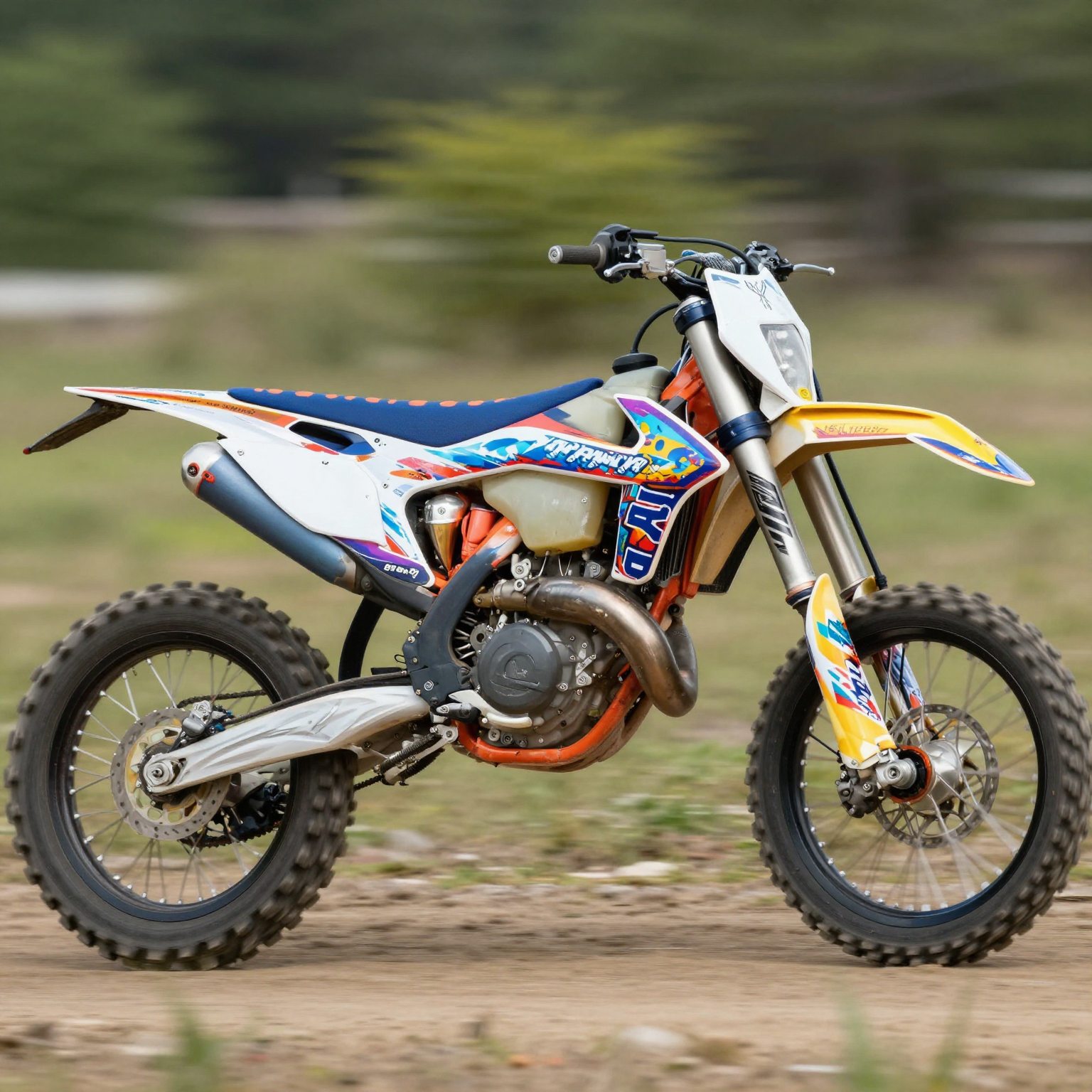 Dirt Bike with Custom Graphics