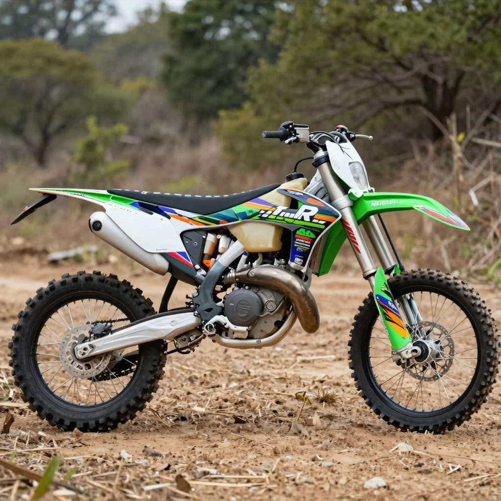 Kawasaki Dirt Bike Custom Graphics