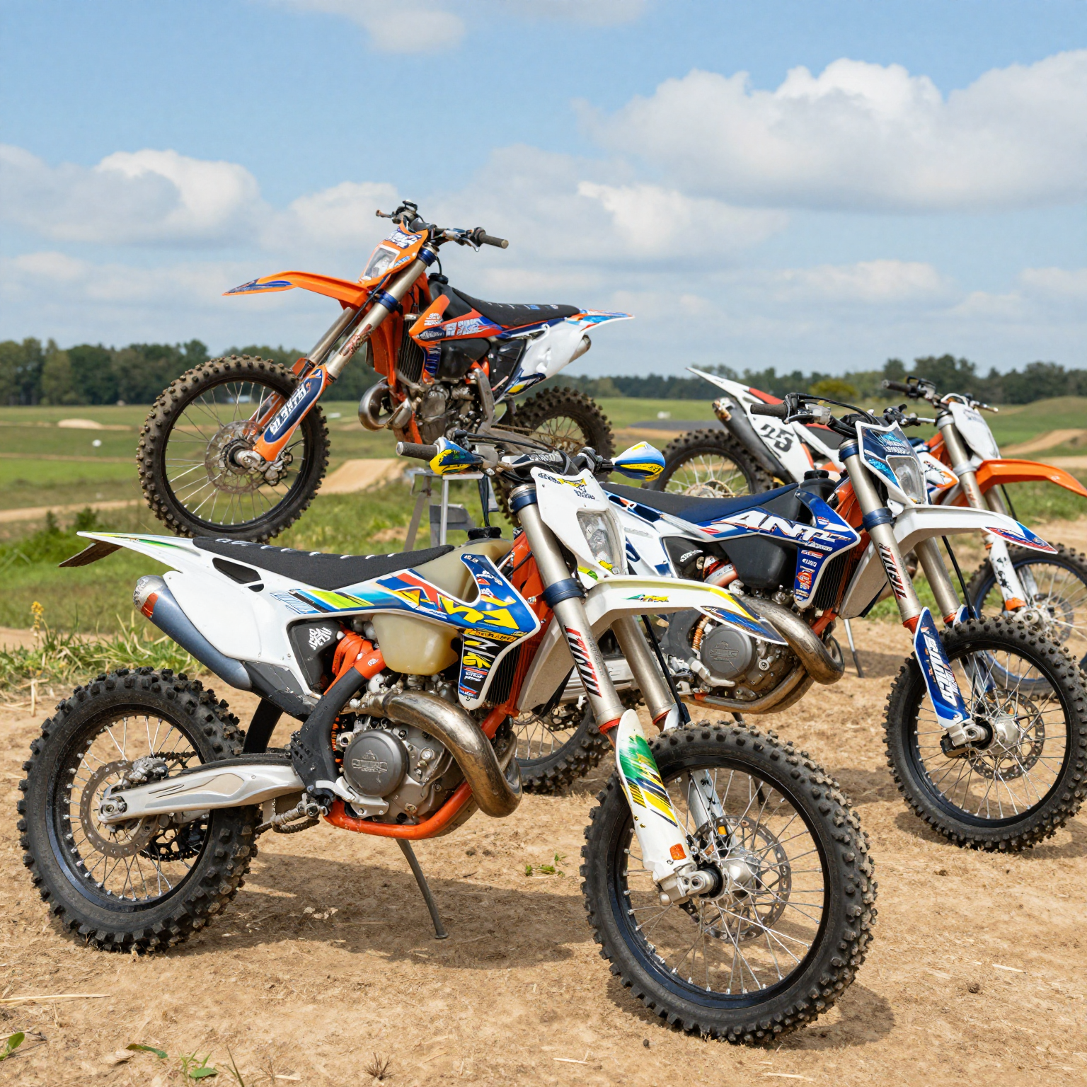 Dirt Bikes with Graphic Kits