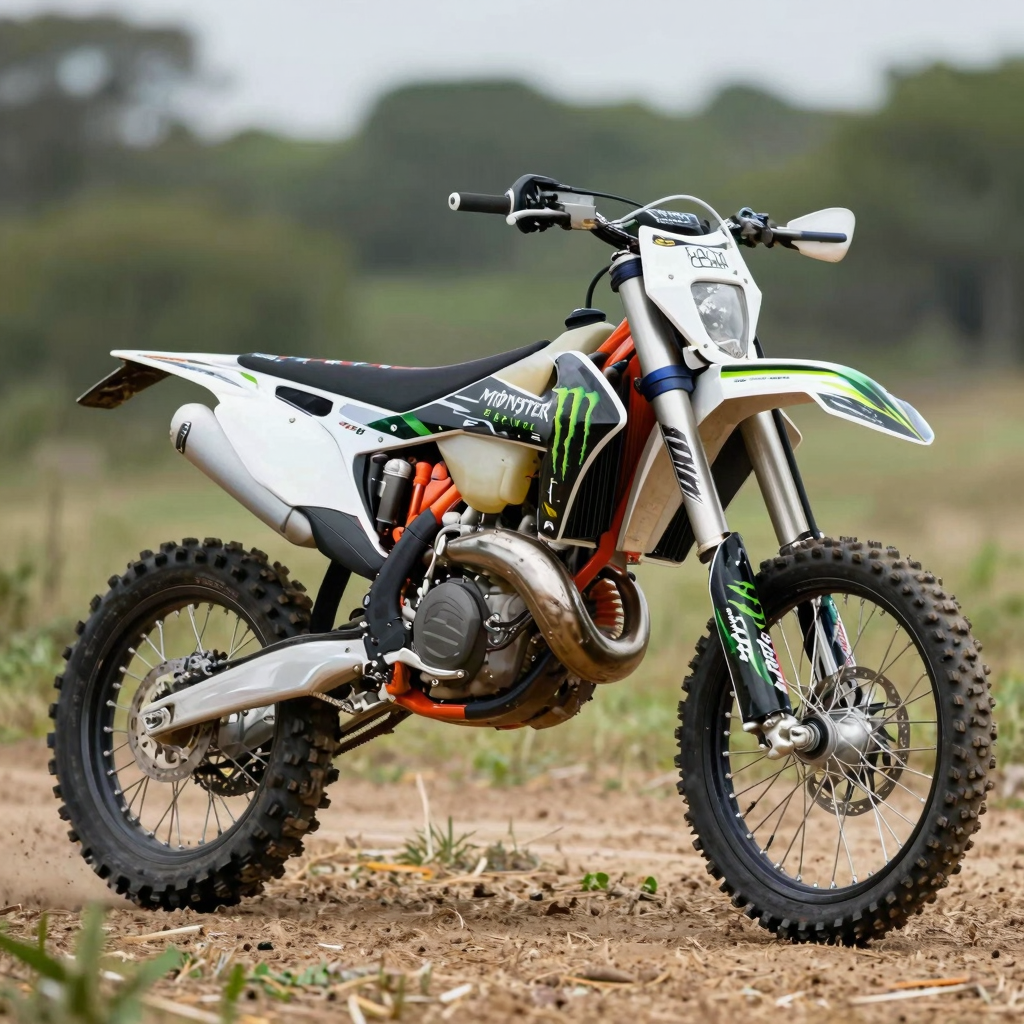 Dirt Bike with Monster Energy Graphics