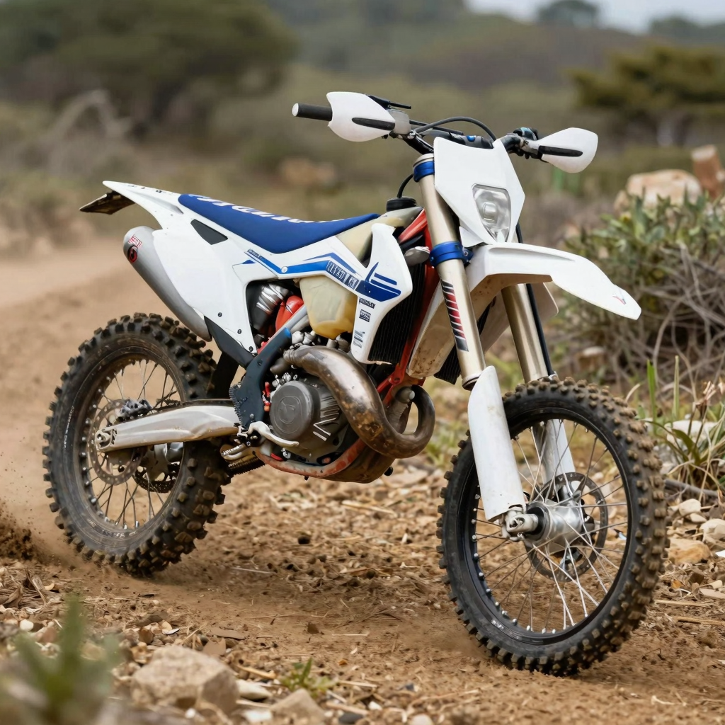 Dirt Bike in Action
