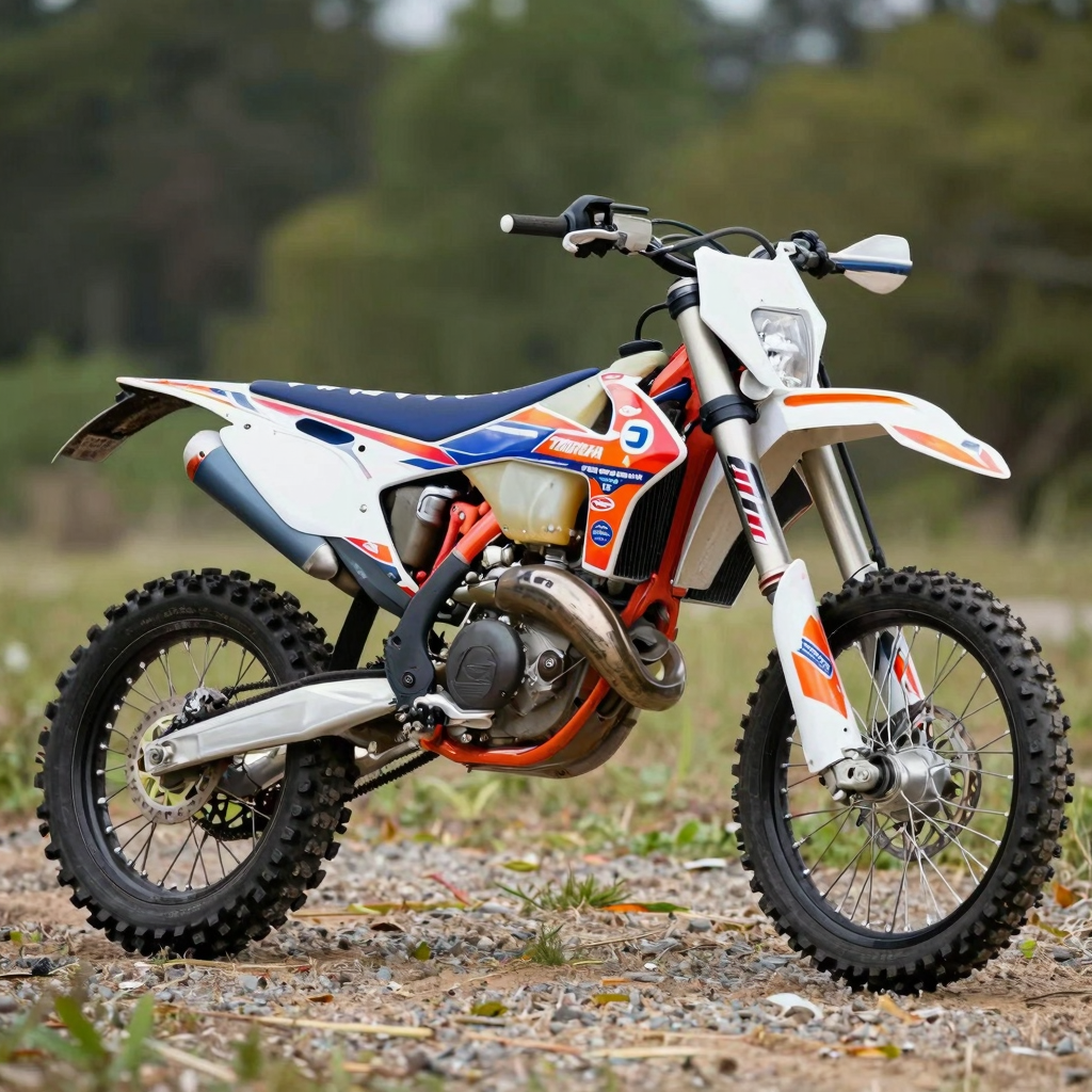 Dirt Bike with Attractive Graphics