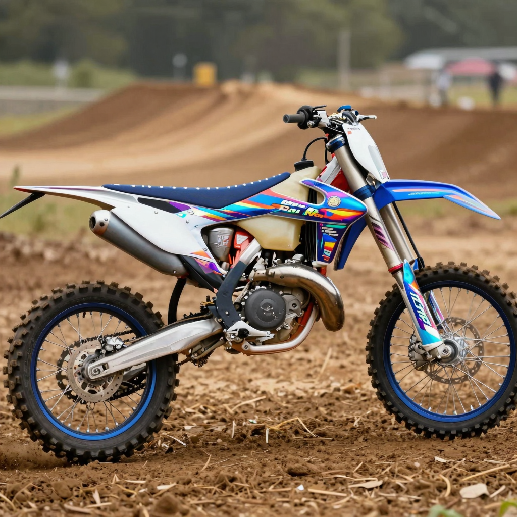 Holographic Dirt Bike Graphics