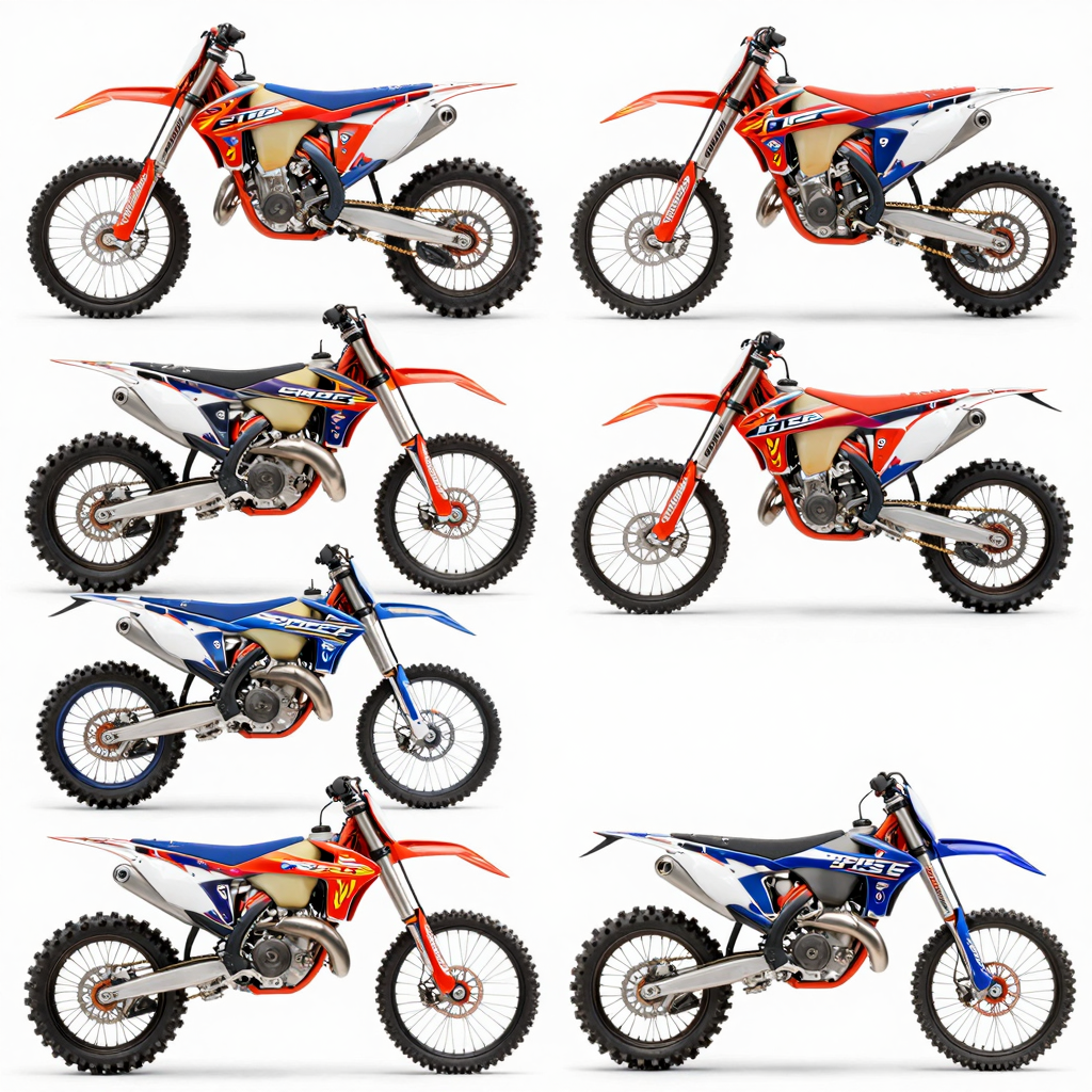 Various Dirt Bike Graphics Styles
