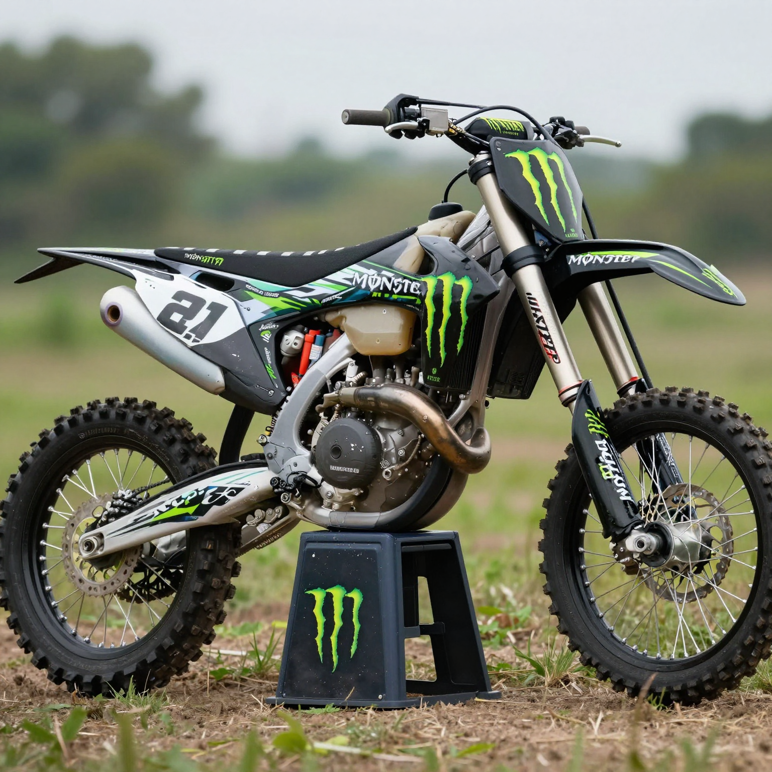 Monster Energy dirt bike graphics