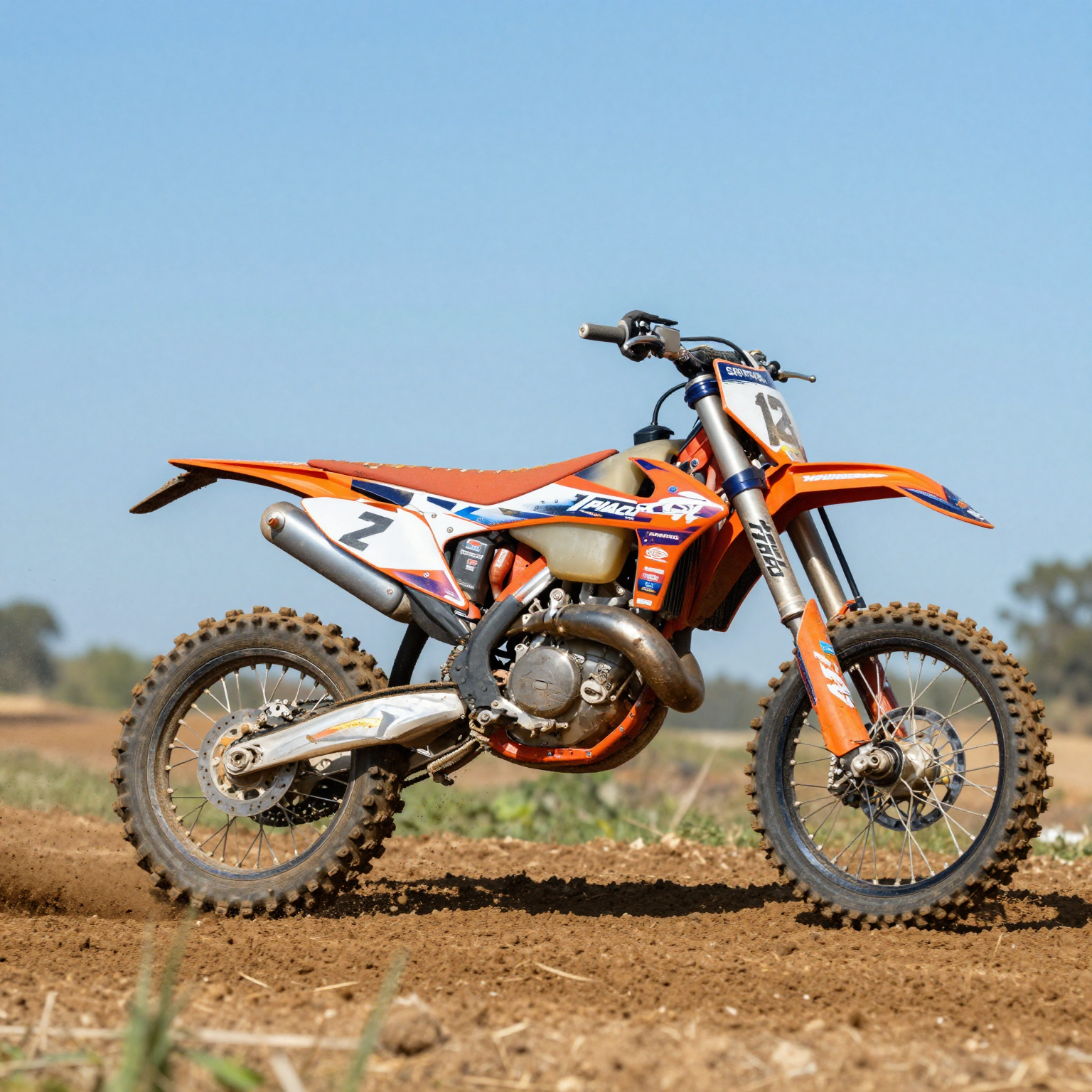 Motocal Dirt Bike Graphics in Action