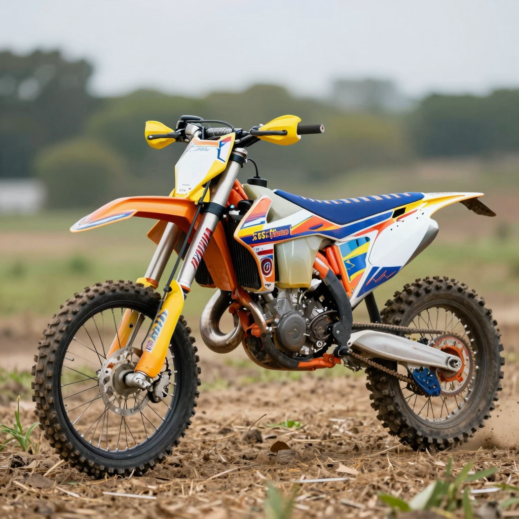Dirt Bike with Custom Graphics