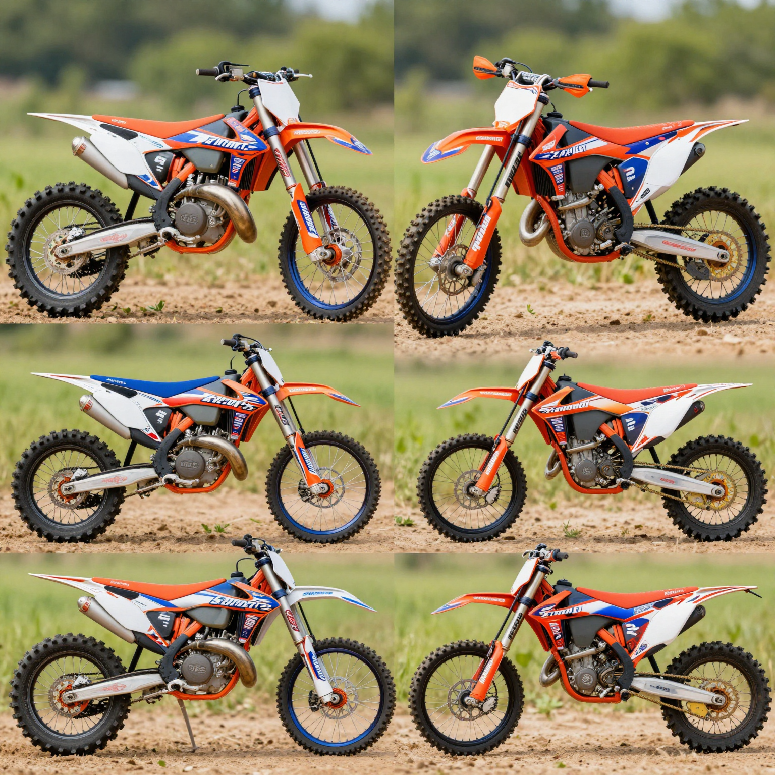 Dirt Bike Graphics Collage