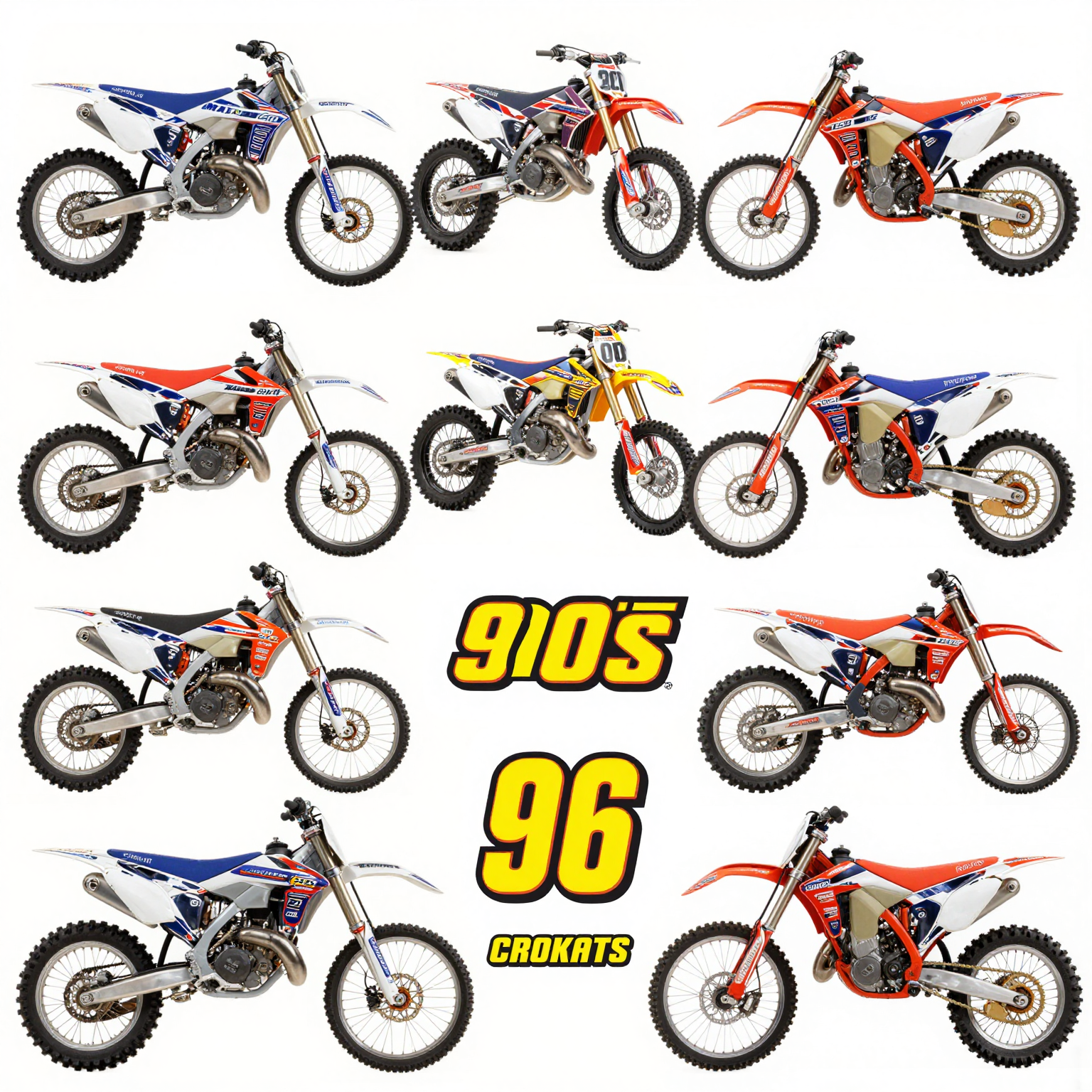 90s Dirt Bike Graphics