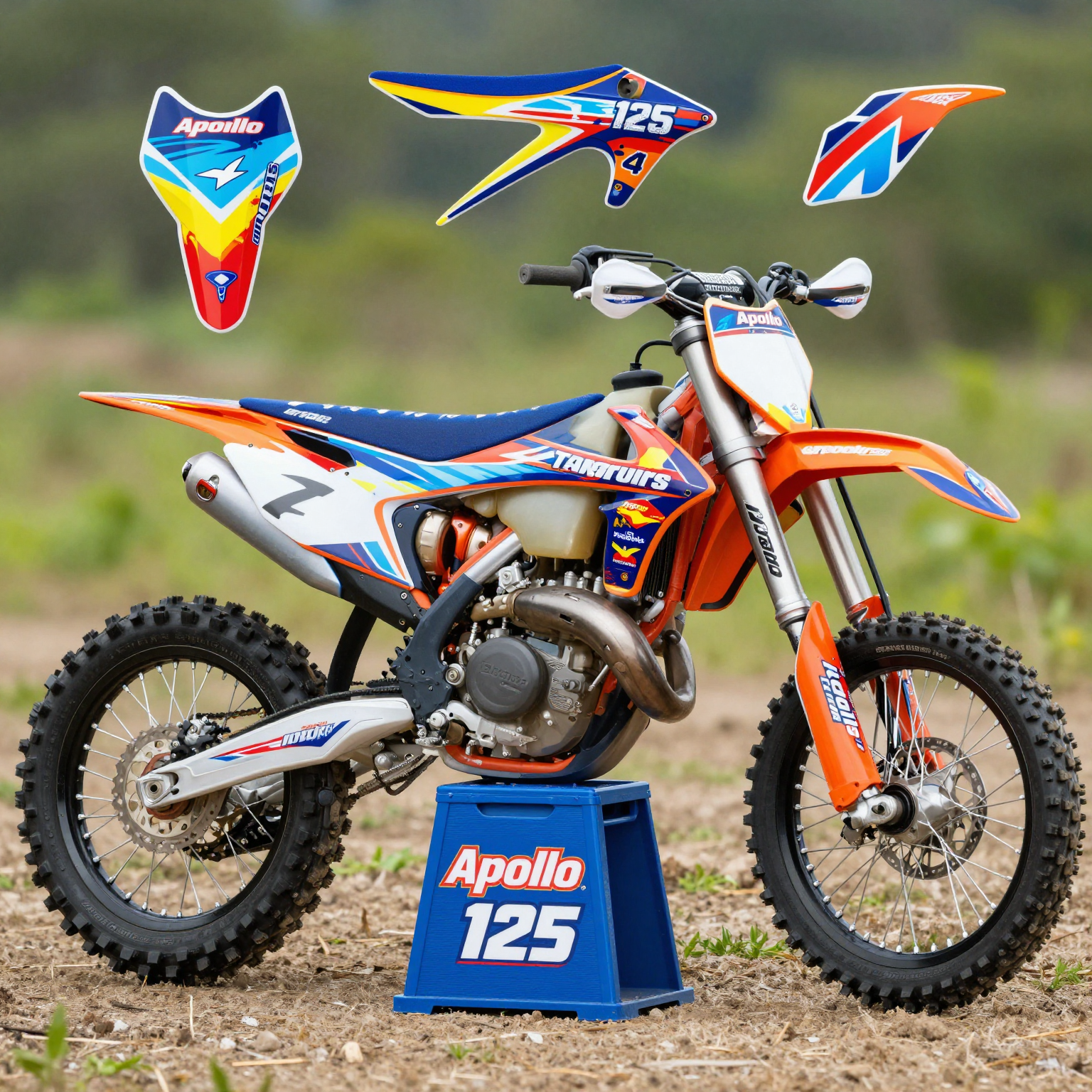 Custom Graphics for Apollo 125cc Dirt Bike