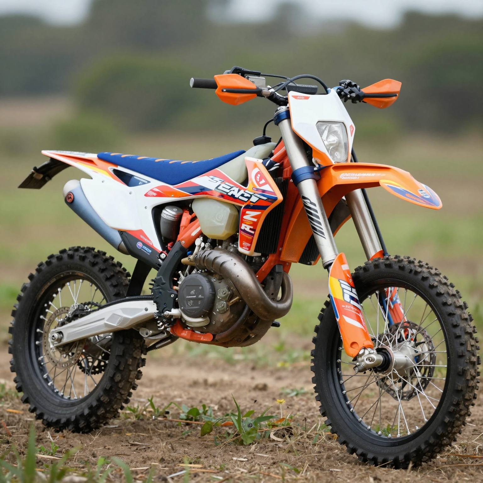 Vibrant Dirt Bike Graphics