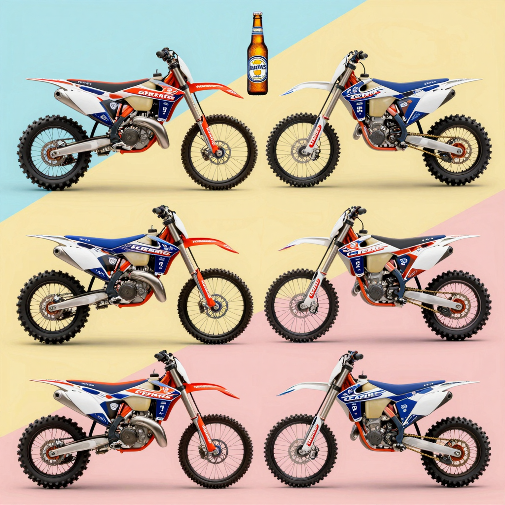 Assortment of Beer Dirt Bike Graphics