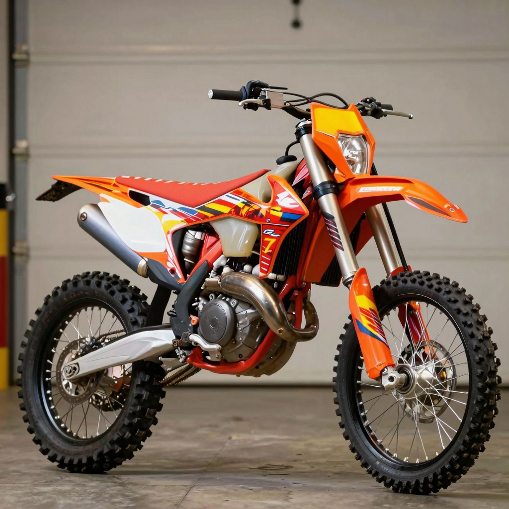 Dirt Bike with Custom Graphics