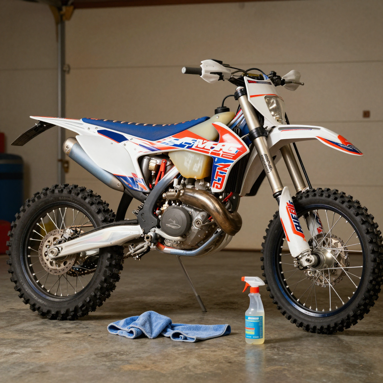 Dirt bike graphics care and maintenance