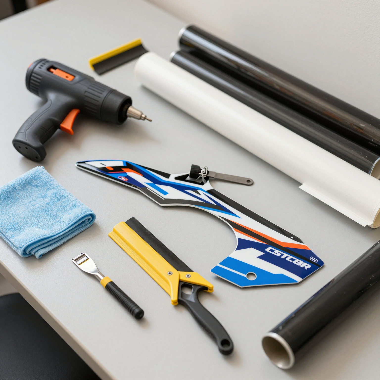 Workspace for Applying Dirt Bike Graphics