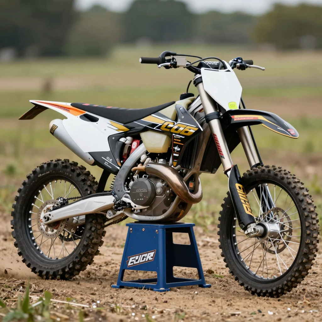Black and Gold Dirt Bike Graphics