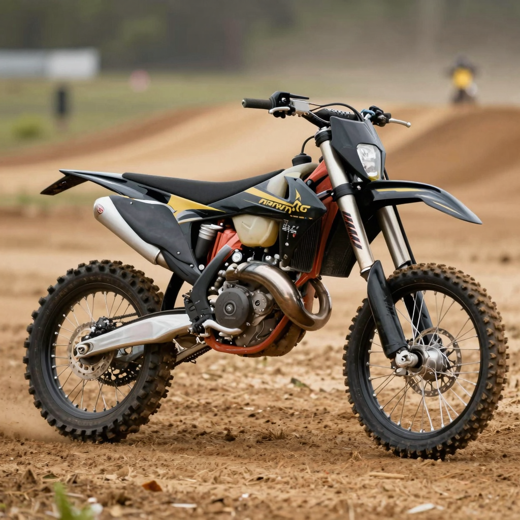 Black and Gold Dirt Bike Graphics