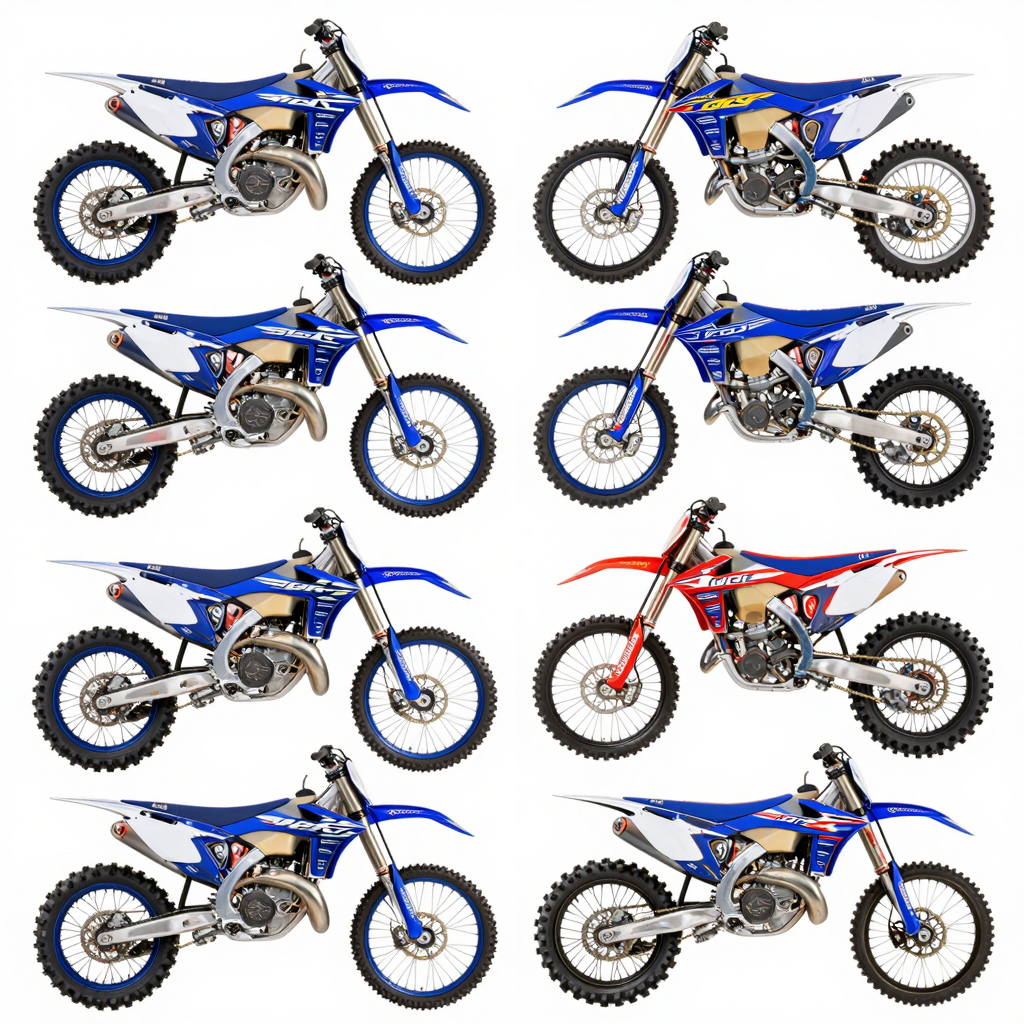Blue Dirt Bike Graphics