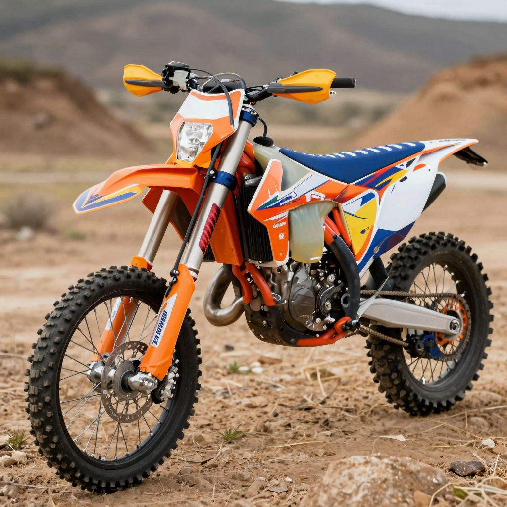 Bold Graphics on Dirt Bike