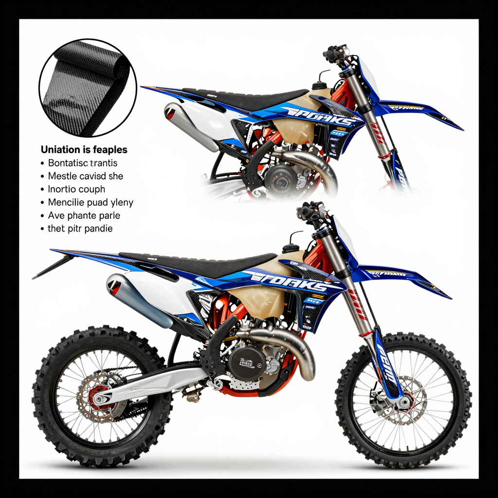 Carbon Fiber Dirt Bike Graphics
