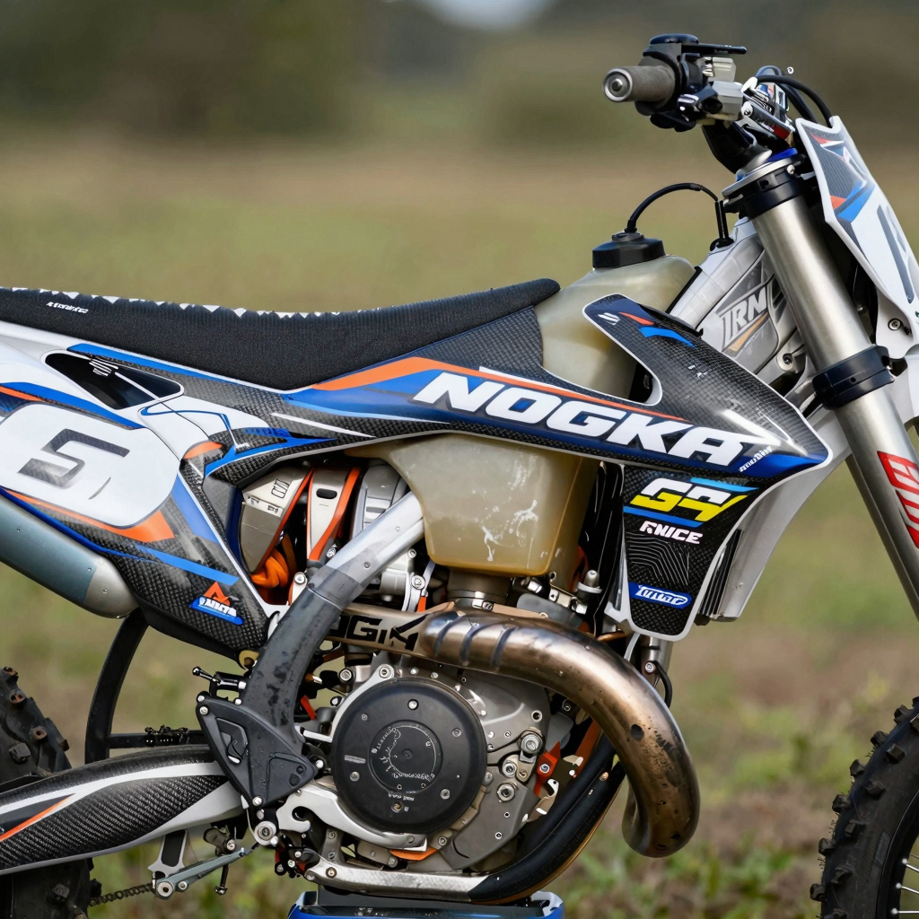 Carbon Fiber Dirt Bike Graphics