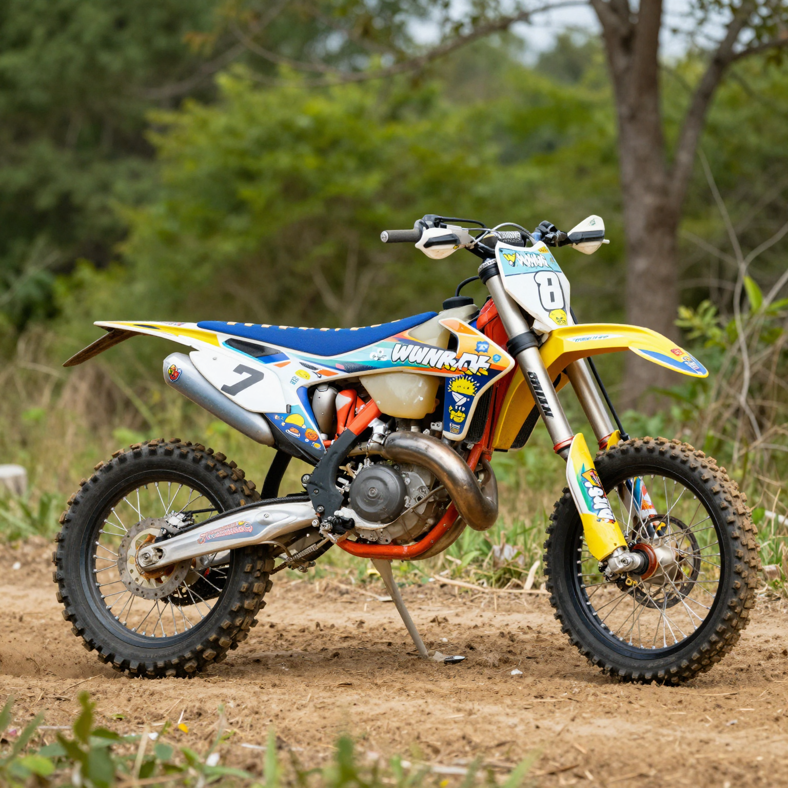 Dirt Bike with Personalized Graphics