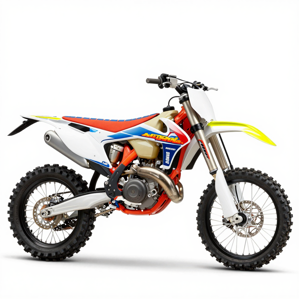 Cartoon Dirt Bike Graphic