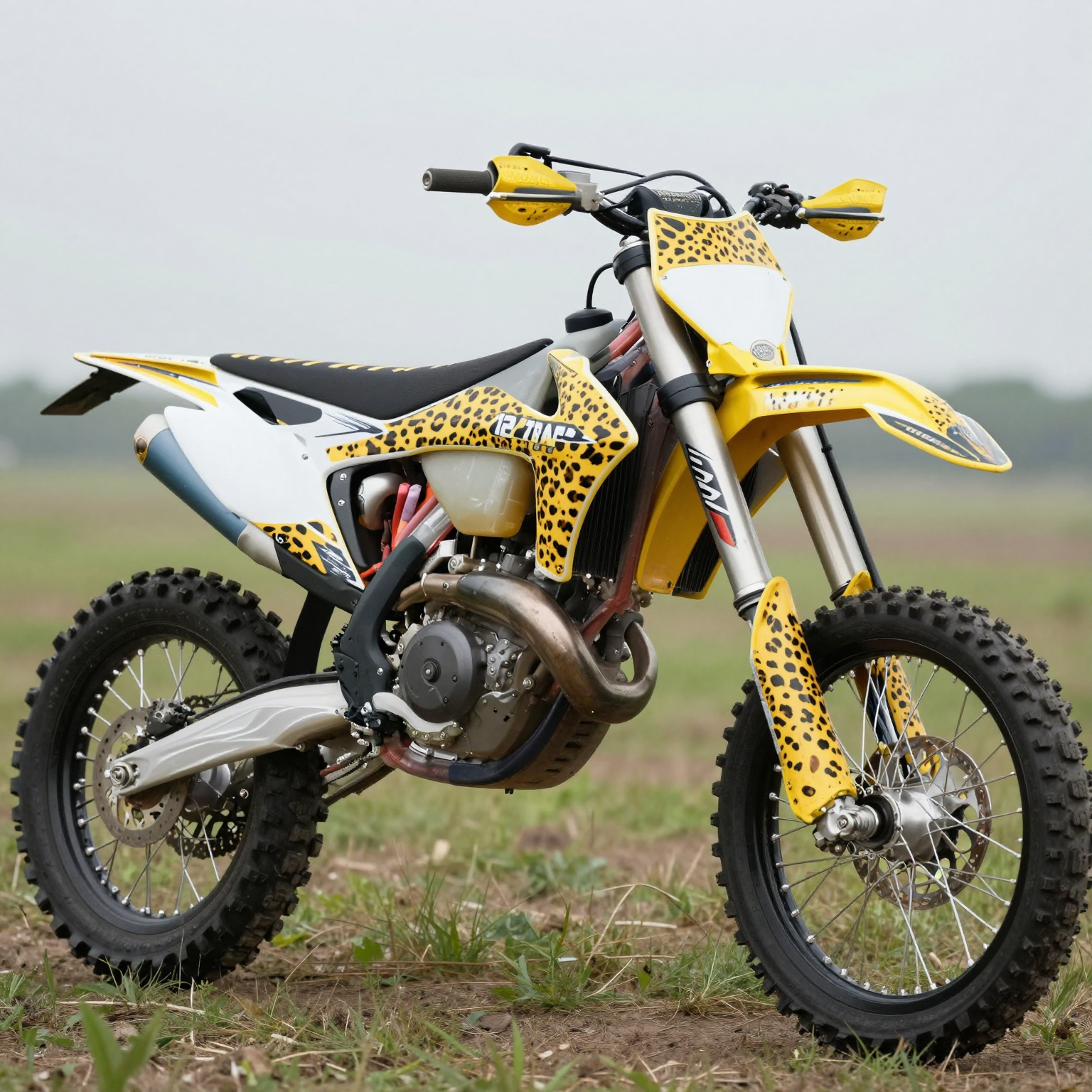 Cheetah Print Dirt Bike Graphics