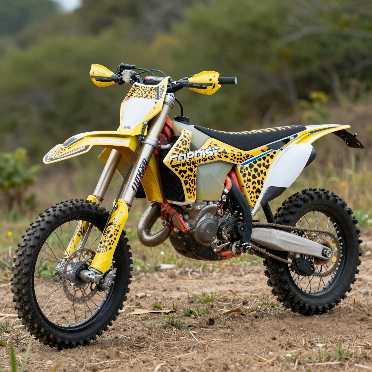 Cheetah Print Dirt Bike