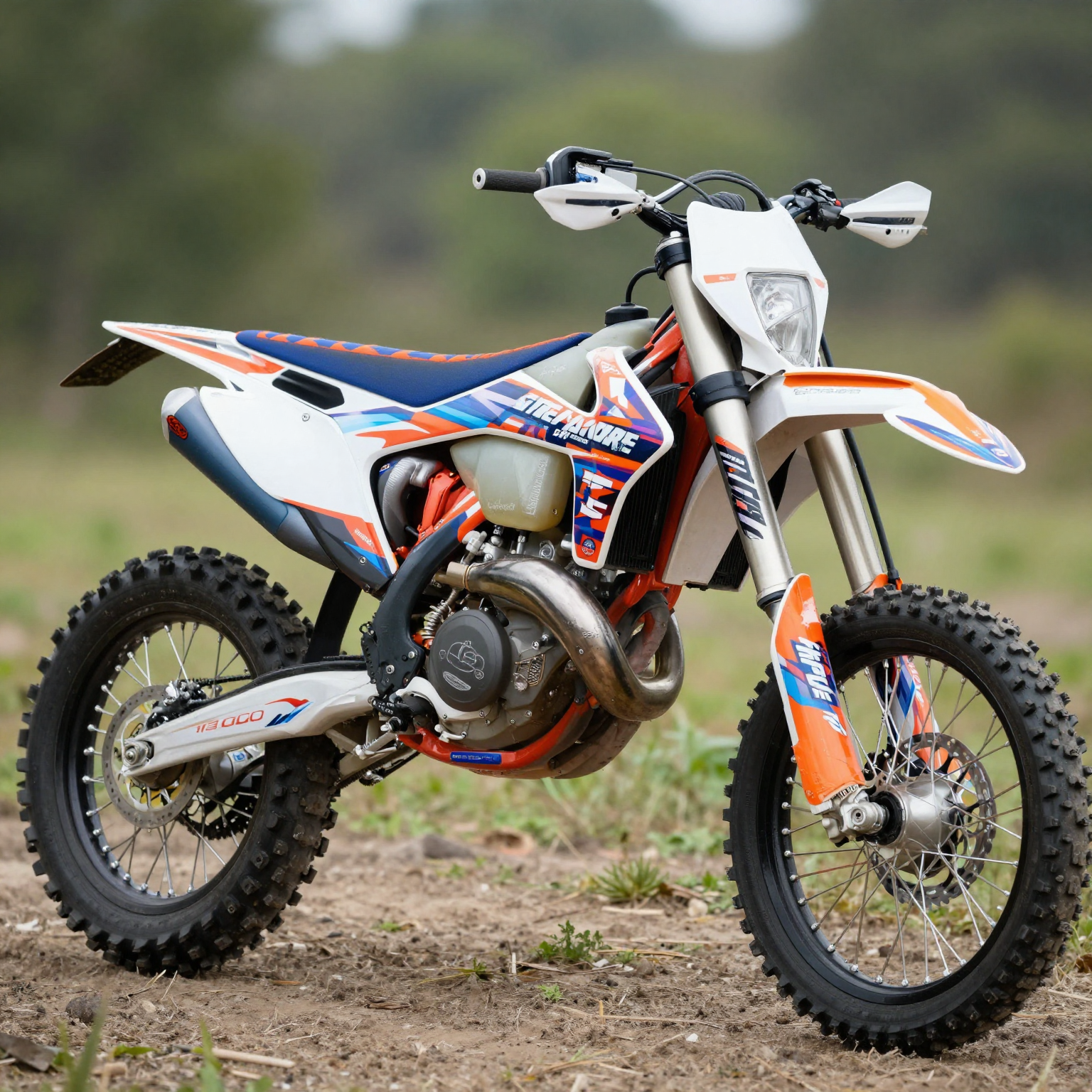 Dirt Bike with Graphic Kits
