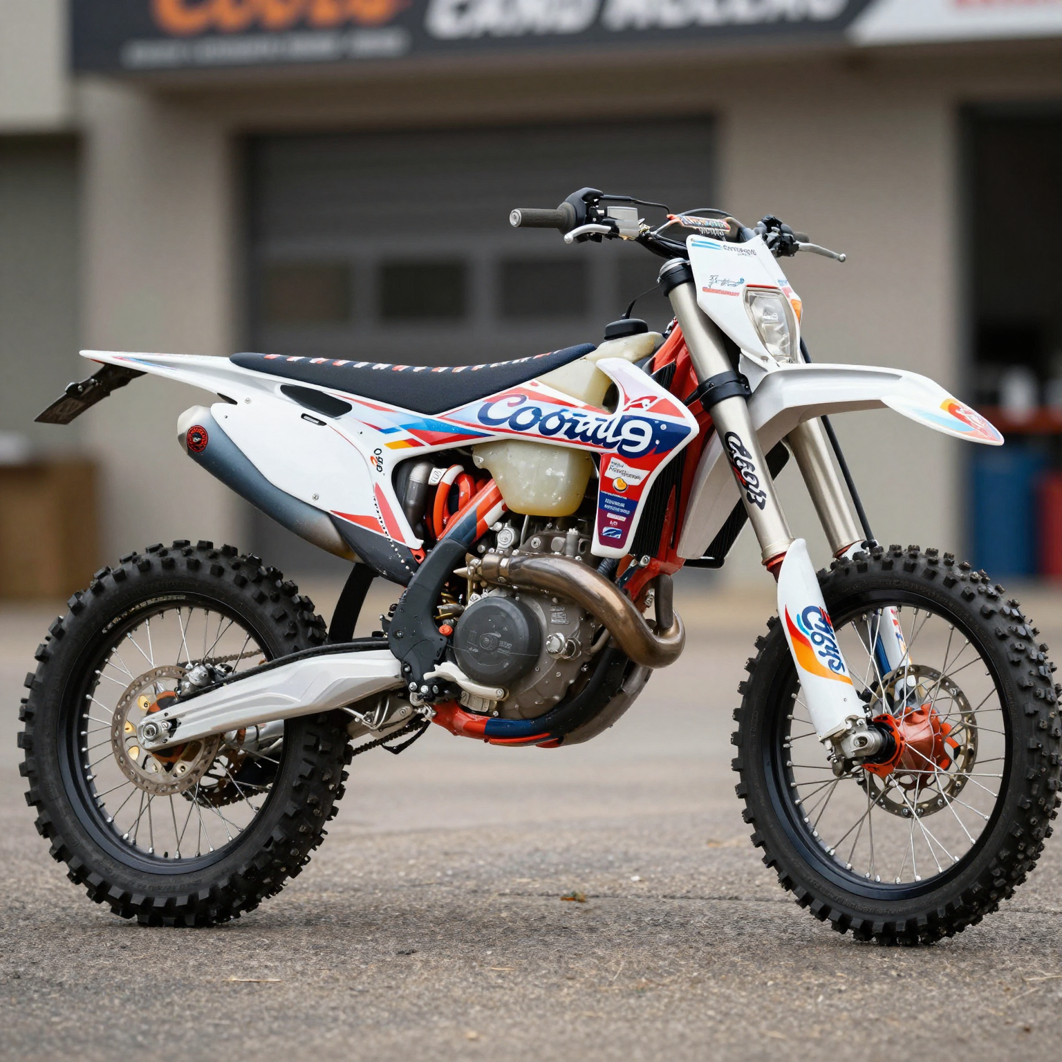 Custom Dirt Bike with Coors Branding