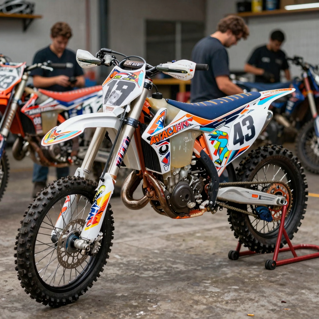 Dirt Bike Graphics in Action