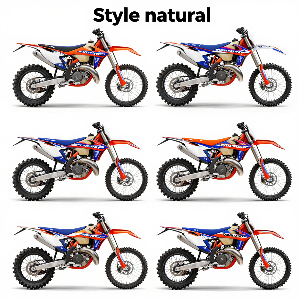 Step by step infographic on designing custom dirt bike graphics