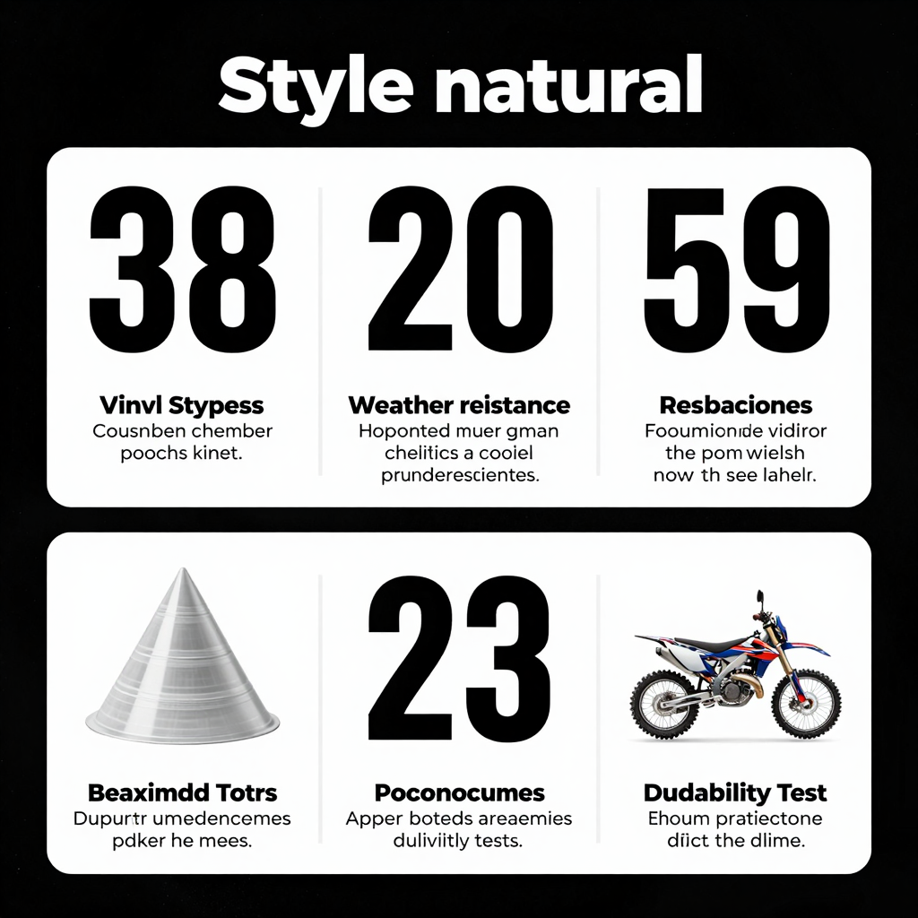Materials used for dirt bike graphics