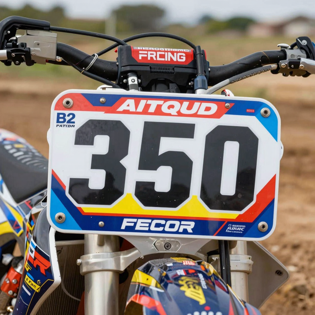 Custom Dirt Bike Number Plate Graphics