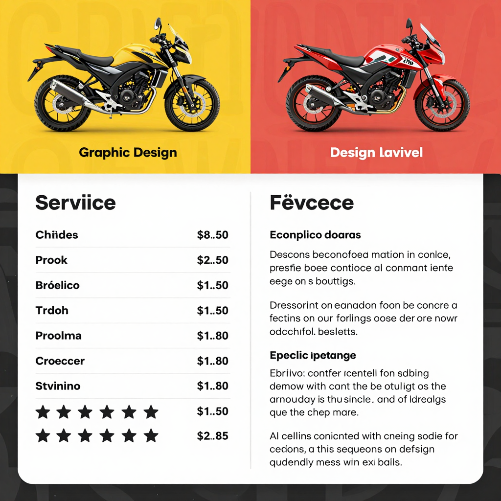 Graphic Design Services Comparison Table