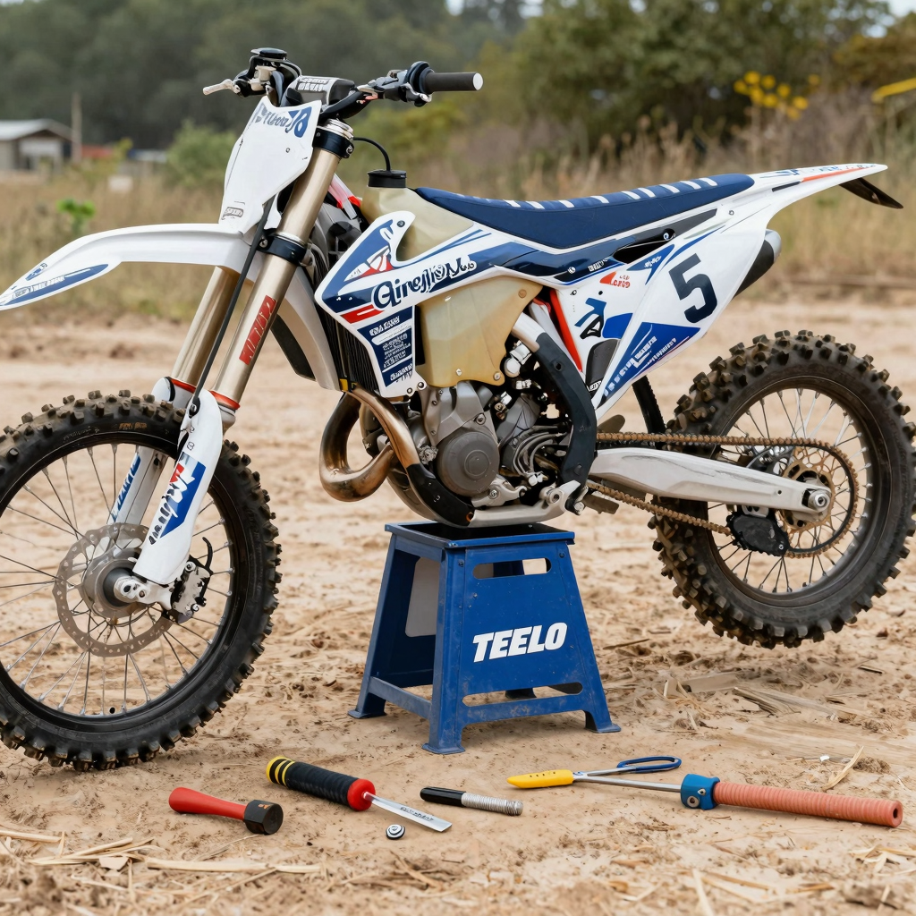 Dirt Bike Graphic Kit Application