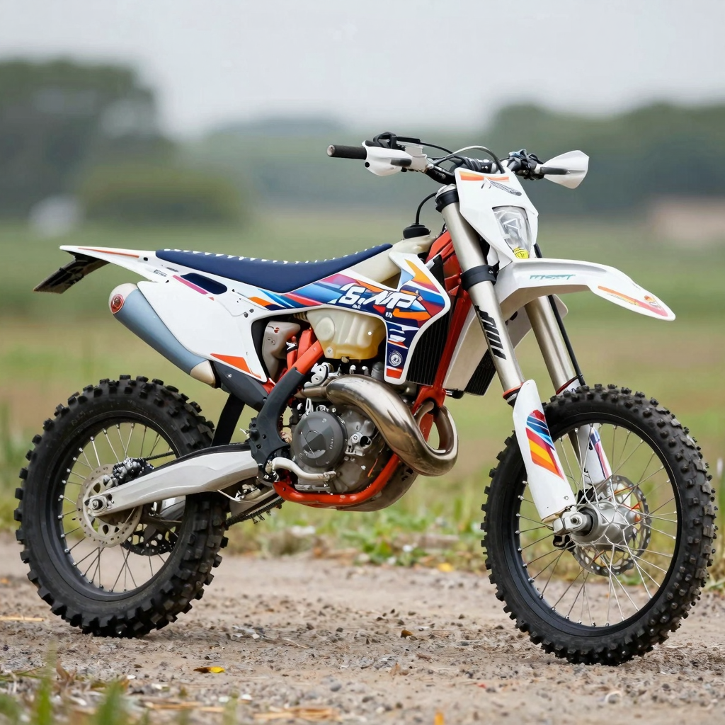 Dirt Bike with Custom Graphics