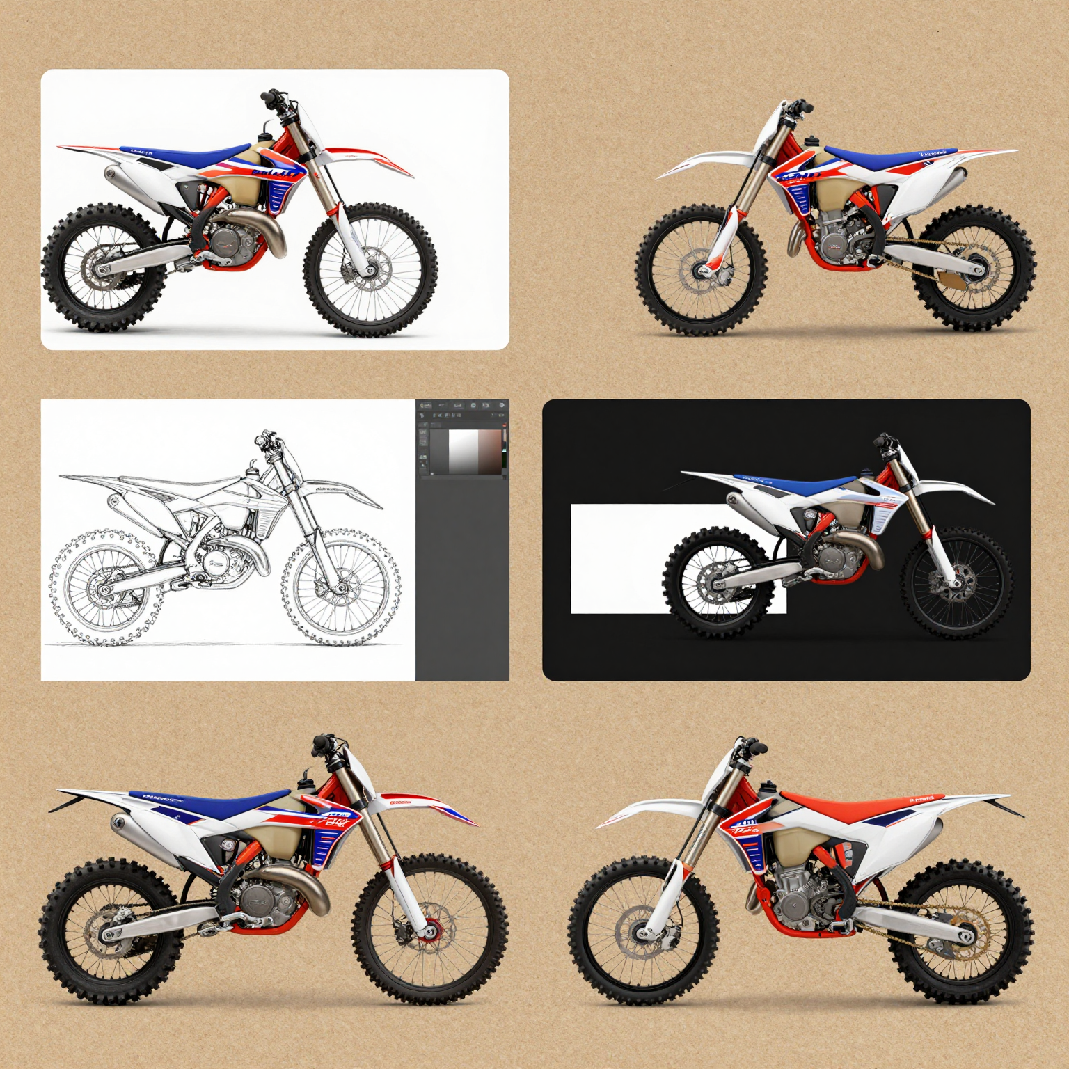 Graphic Design Process for Dirt Bikes