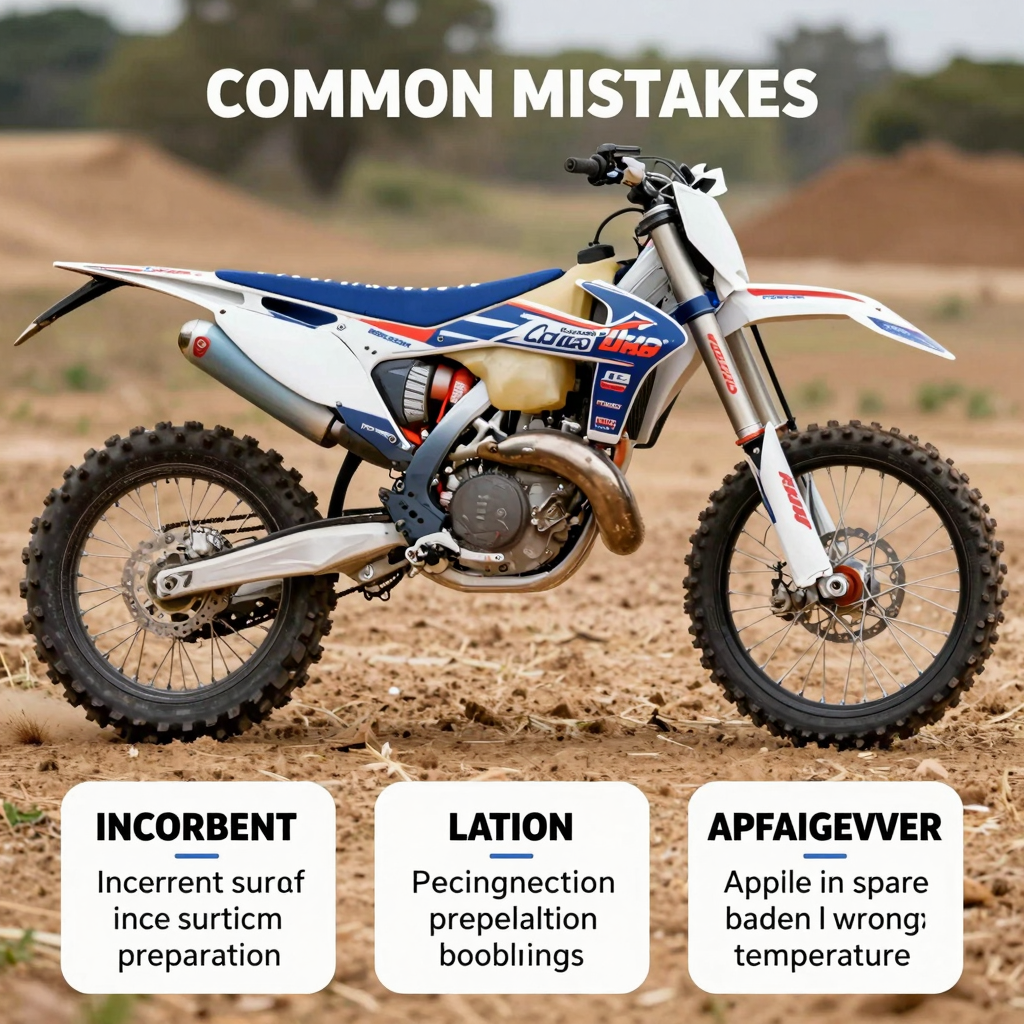 Common Mistakes in Dirt Bike Graphics Installation