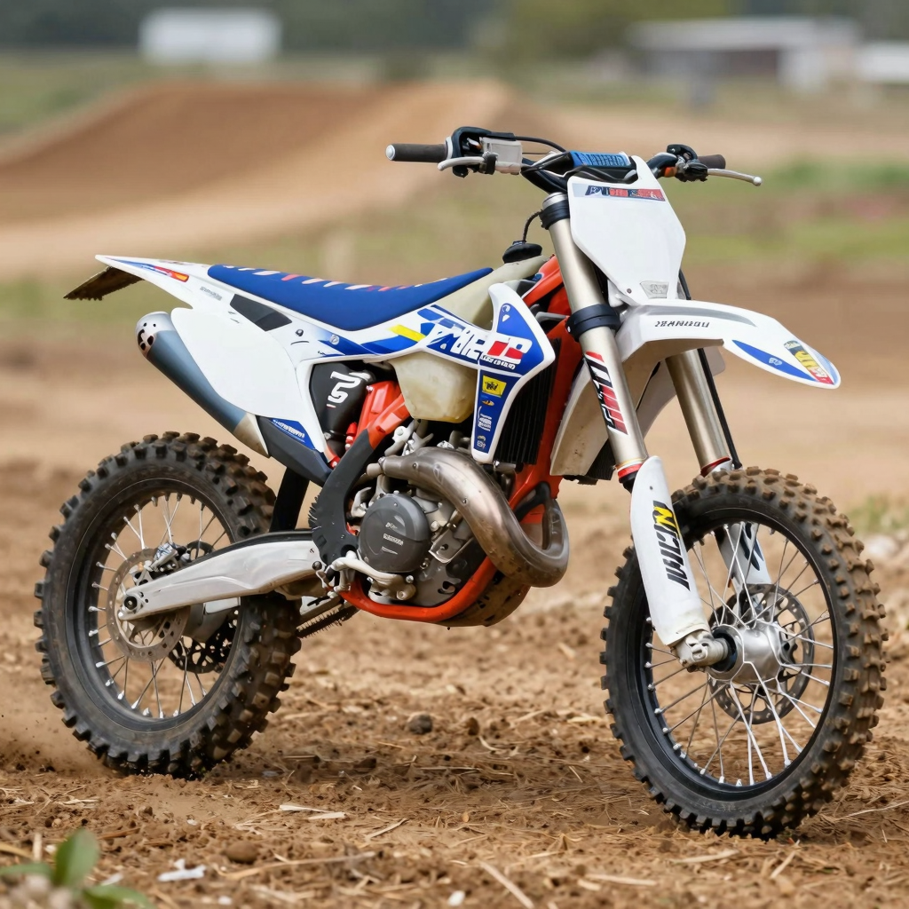 Dirt Bike with New Plastics
