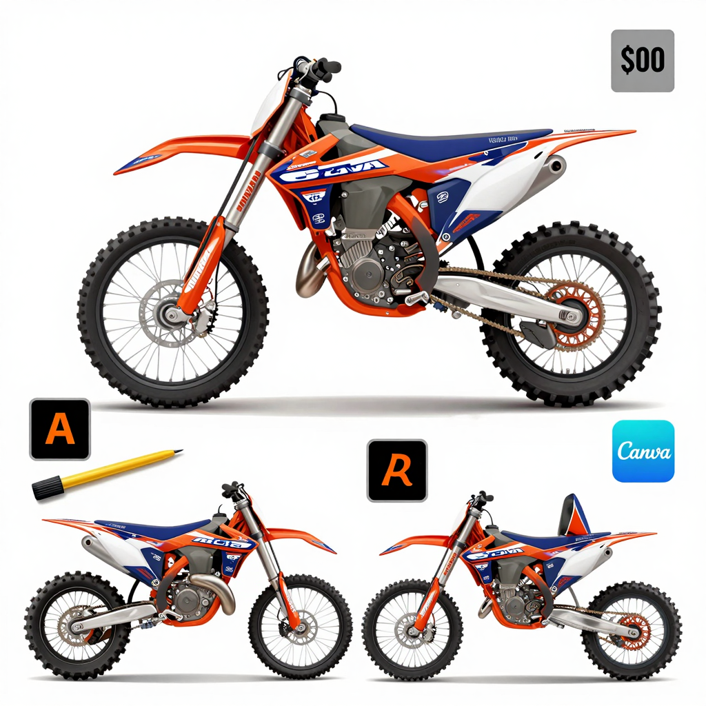 Custom Dirt Bike Graphics Process
