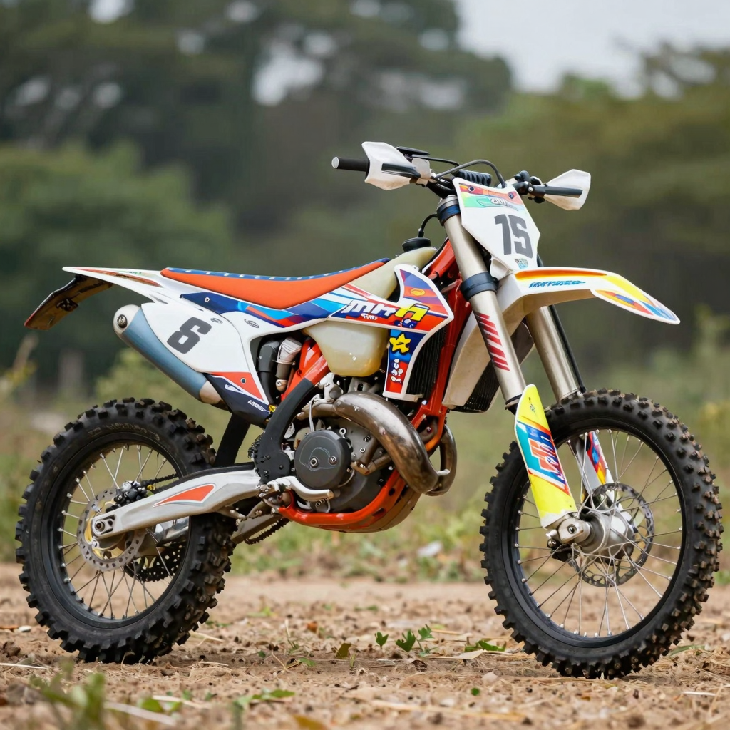 Dirt Bike with Custom Graphics