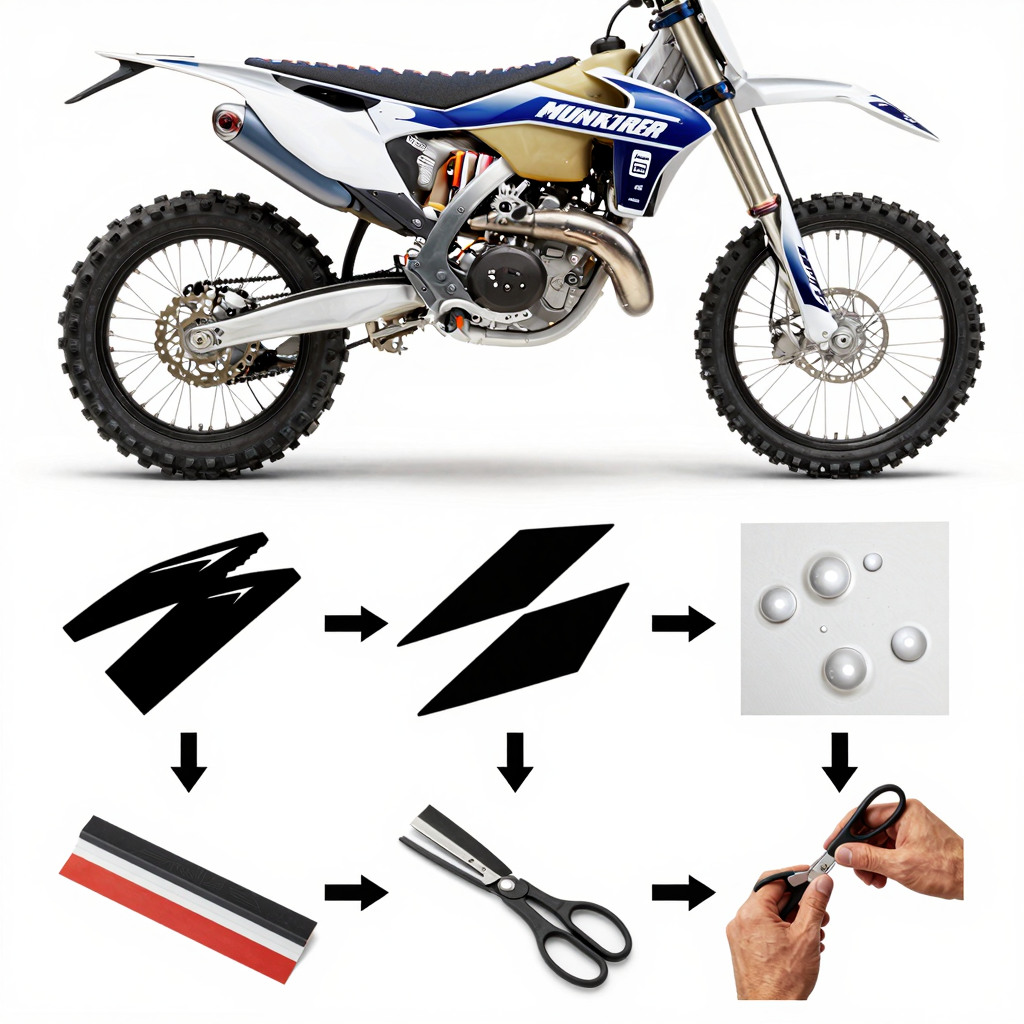 Steps to Install a Graphic Kit on a Dirt Bike