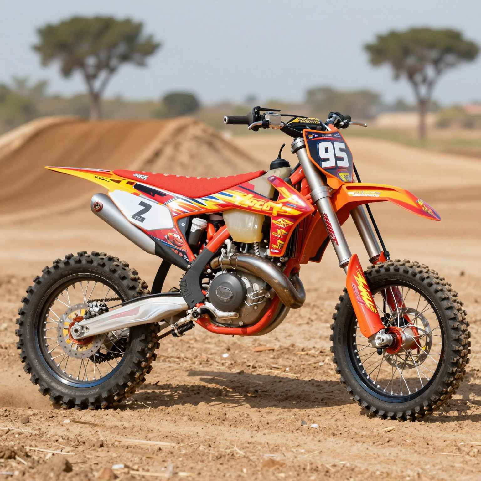 Lightning McQueen Dirt Bike Graphics